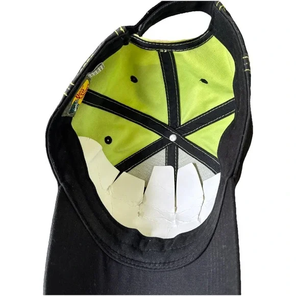 Bass Pro Shop Baseball Cap Adjustable Green Black Faded NEW Fishing Hat - Picture 9 of 10